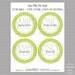 Editable and Printable - Green Polka Dot Label/Tags - (2) PDF Files