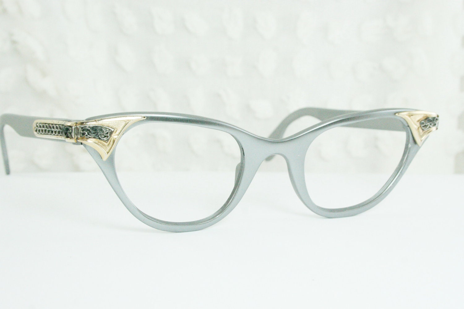 Vintage Tura 50s Cat Eye Glasses 1950s Metal By Diaeyewear 