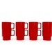 Melamine Cups Stacking Red Mugs