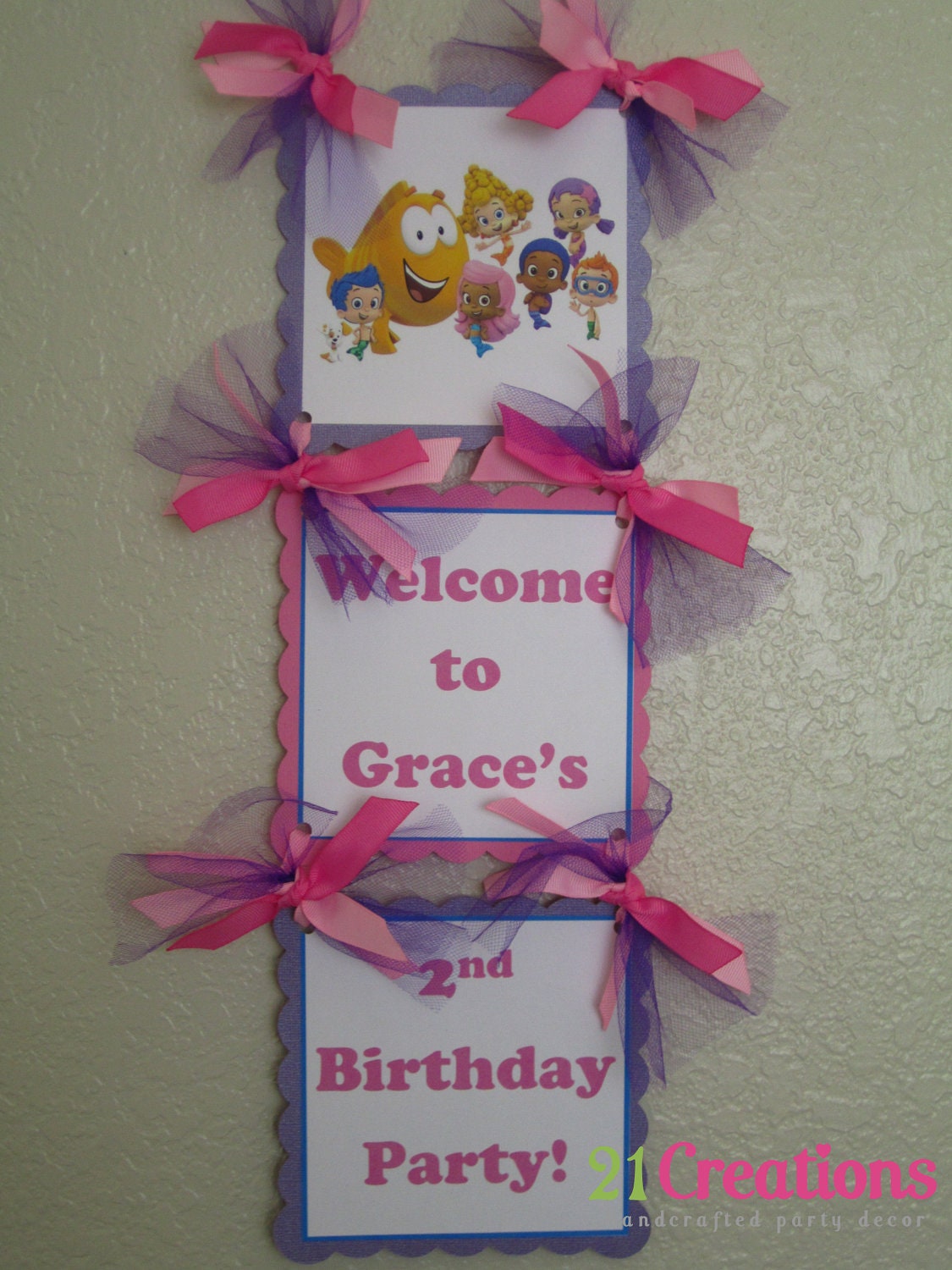 Bubble Guppies Door Sign Il_570xn