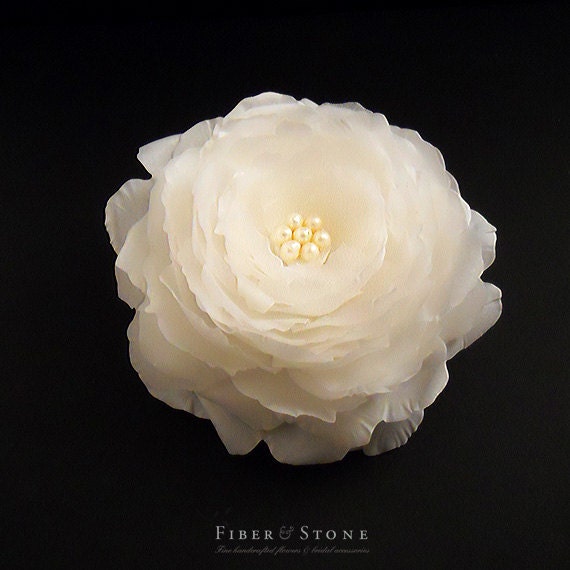 Peony Bridal Headpiece Silk Bridal Comb Wedding Headpiece Bridal Hair Accessories, Bridal Hair Flower Comb Wedding Hair Flower