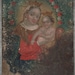 Large Antique Retablo - Our Lady Refuge of Sinners - Original Religious Tin Painting
