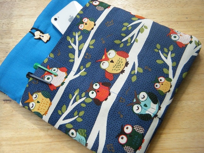 New iPad Mini-iPad 1, 2, and 3 sleeve-iPad case-iPad cover-friendly owls
