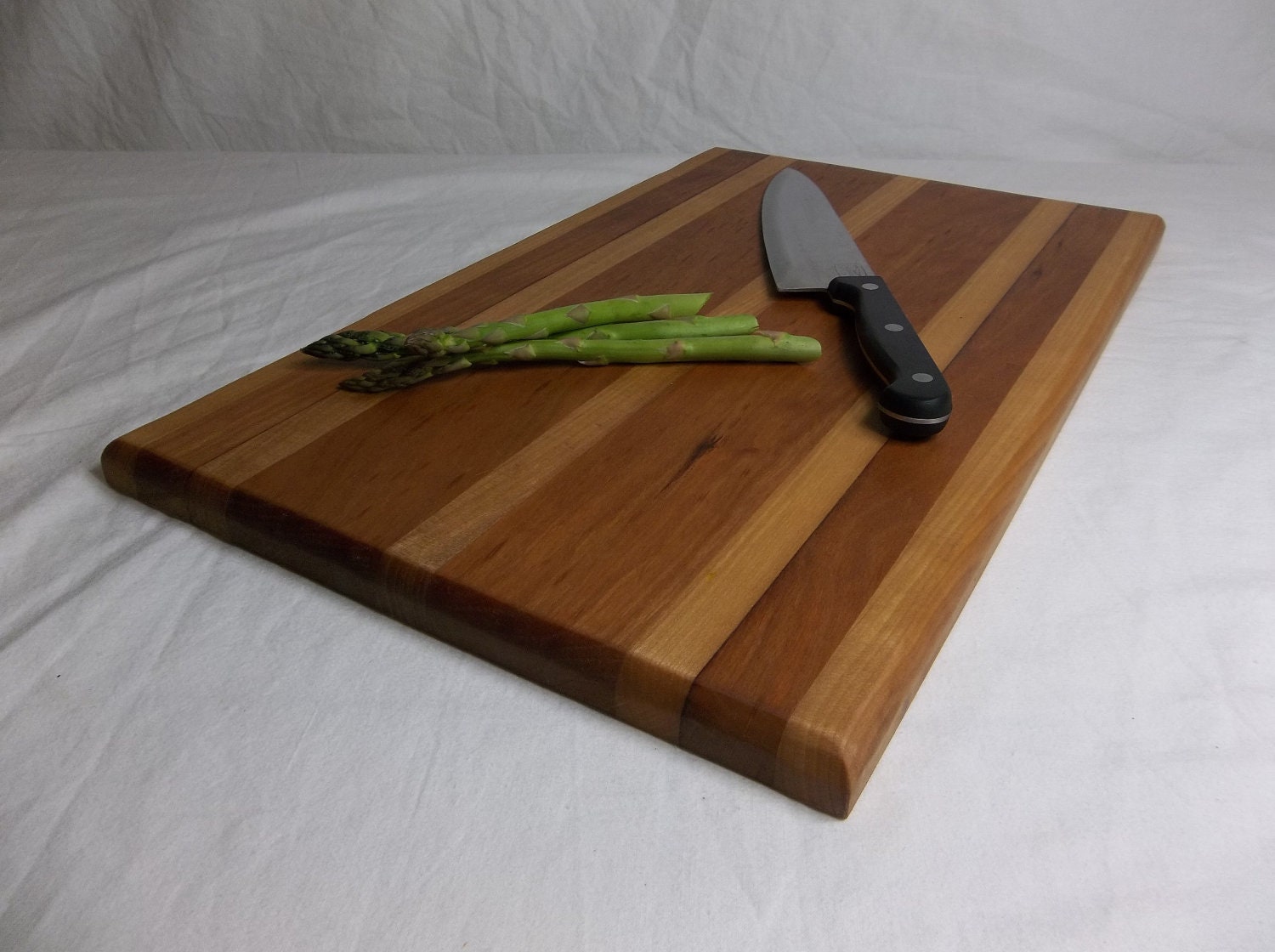 Items similar to Cherry and Birch Cutting Board with Homemade