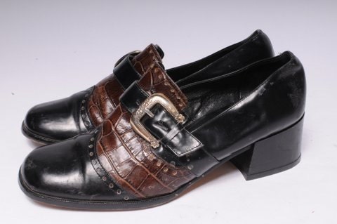 Buckle slip on by Brighton Size 7.5 Woman's Shoe Made in Italy