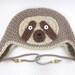 Sloth Hat (crochet ear flap animal beanie)