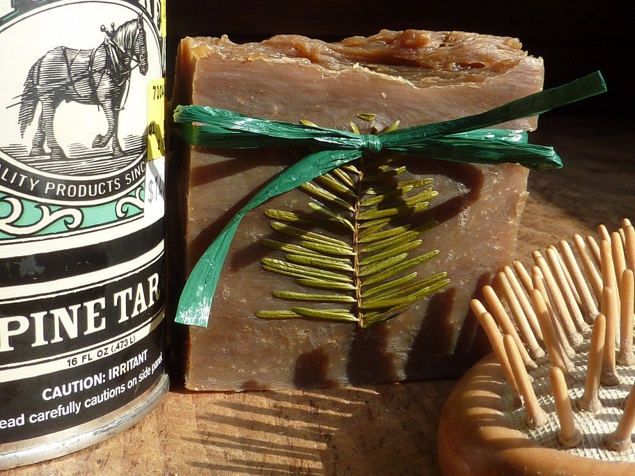 Healing Pine Tar Goat Milk Shampoo and Body Soap