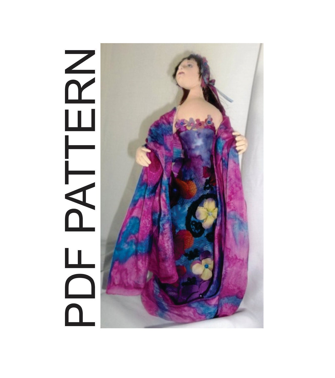 PDF Sewing Pattern Midnight Garden Stump Doll