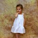 Girls white eyelet cotton dress