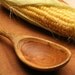 Wooden spoon for serving and stirring of Mesquite wood.
