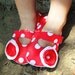Red with White Dots Maryjane Baby Shoes