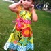 flower garden girls peasant dress