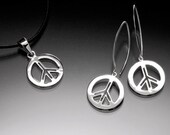 Peace In Peace Out Pendant and Earring Set