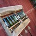 Recycled wine and stemware rack
