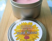 Red Rose 8 oz Tin Soy Wax Candle