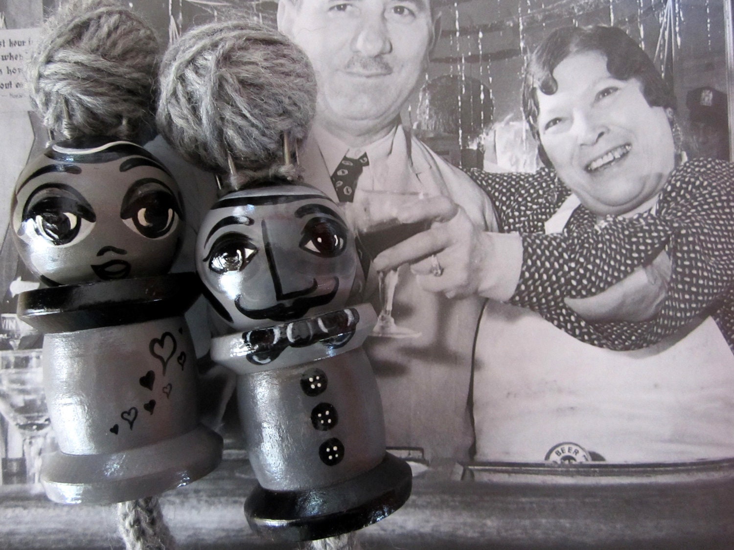 Mr. and Mrs. Bonmarito: Two Spool Knitters, Knitting Nancys