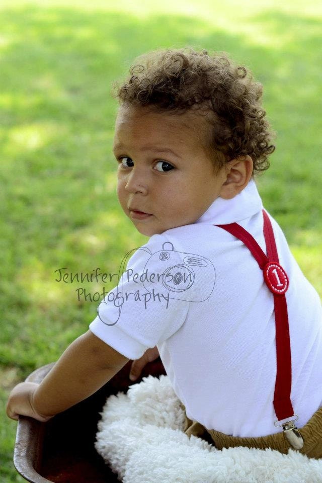 ELASTIC SUSPENDERS Baby Boy / Toddler Suspenders Sized for most 1-2 year olds