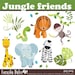 INSTANT DOWNLOAD Jungle friends - Personal and Commercial Use-