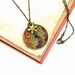 Felt Necklace Pendant Peach Gold Burgundy Green OOAK