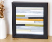 Minimalist Wood sculpture Wall Hanging Art ready to ship, SALE 40 % off