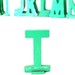 Vintage Metal Sign Letter "T" (1-13/16 inches tall) with Base - Industrial Decor, Art Supply, and more