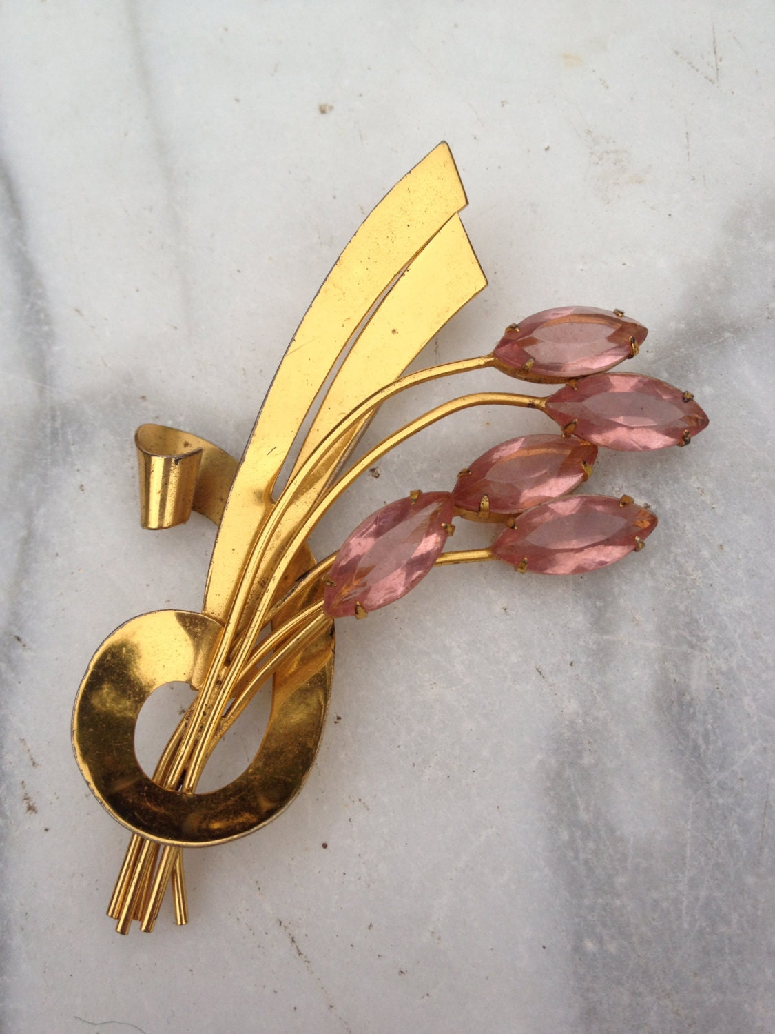 sterling craft by Coro brooch 1940s