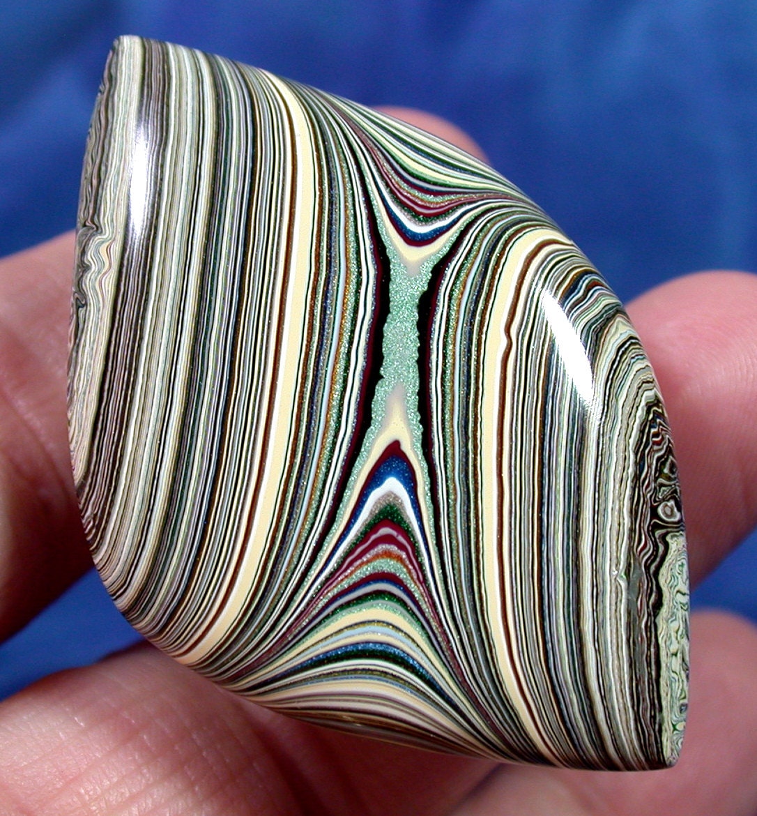 Solid Detroit Agate / Fordite Cabochon Early 1960's Material (suzybones)
