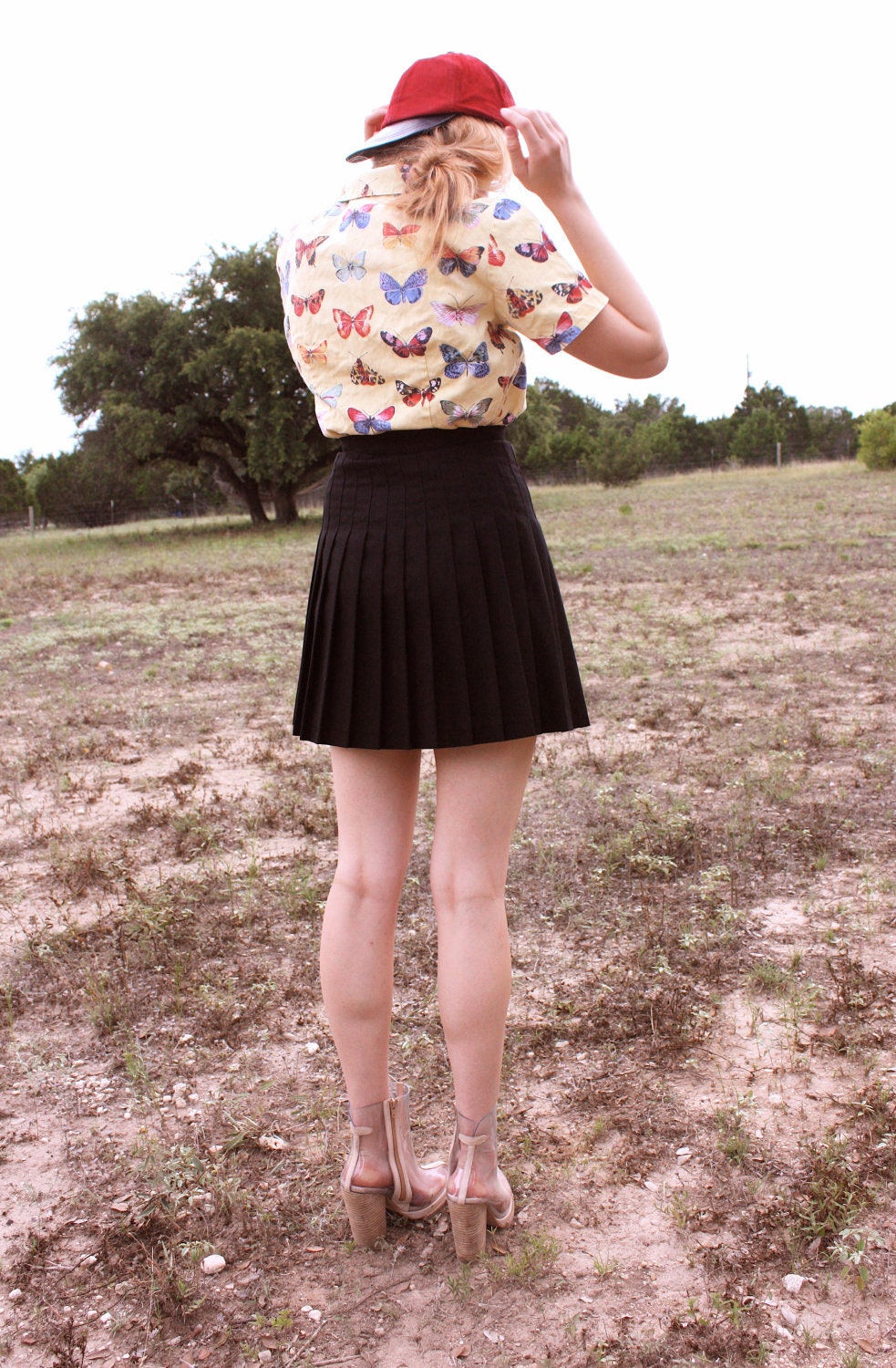 Vintage Butterfly Button-up