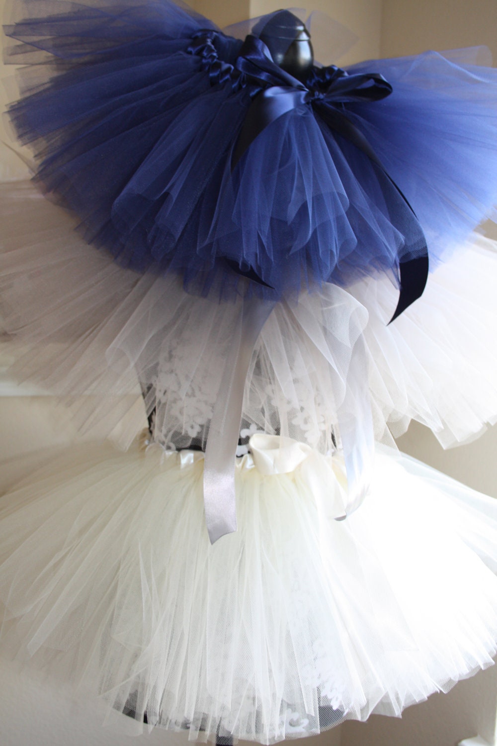 Grey Flower Girl Tutu - Satin Wrapped Waist  - NB-5T