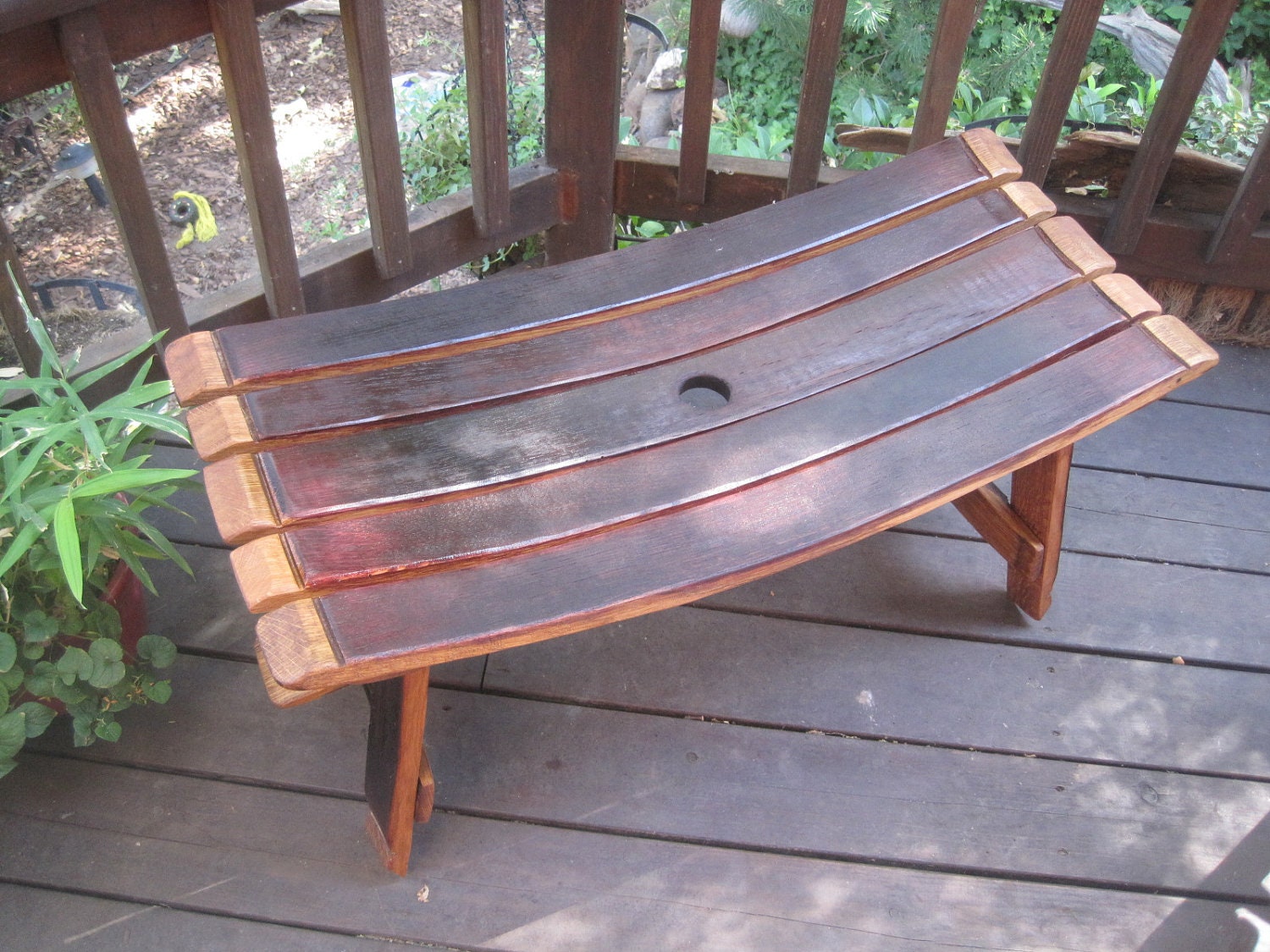 Barrel Stave Bench