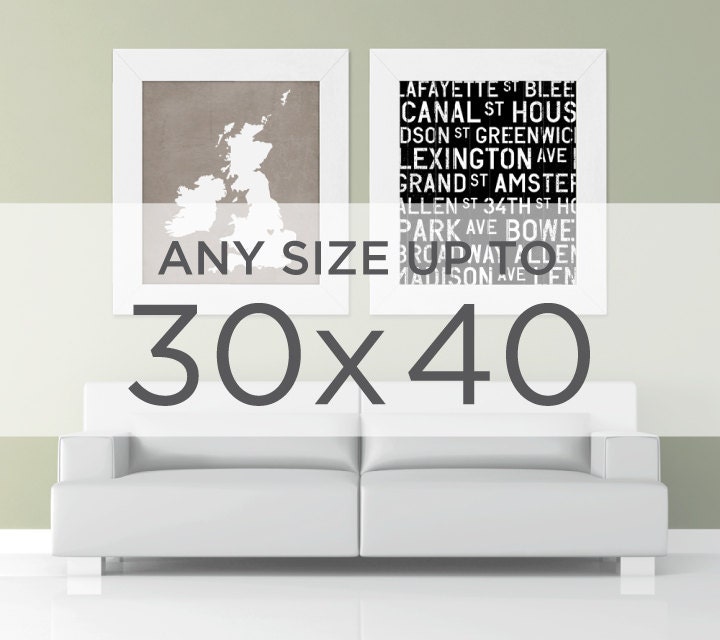 Leaf Set Art Print / Choose from Six Species / 8x10 / Wall Art Poster