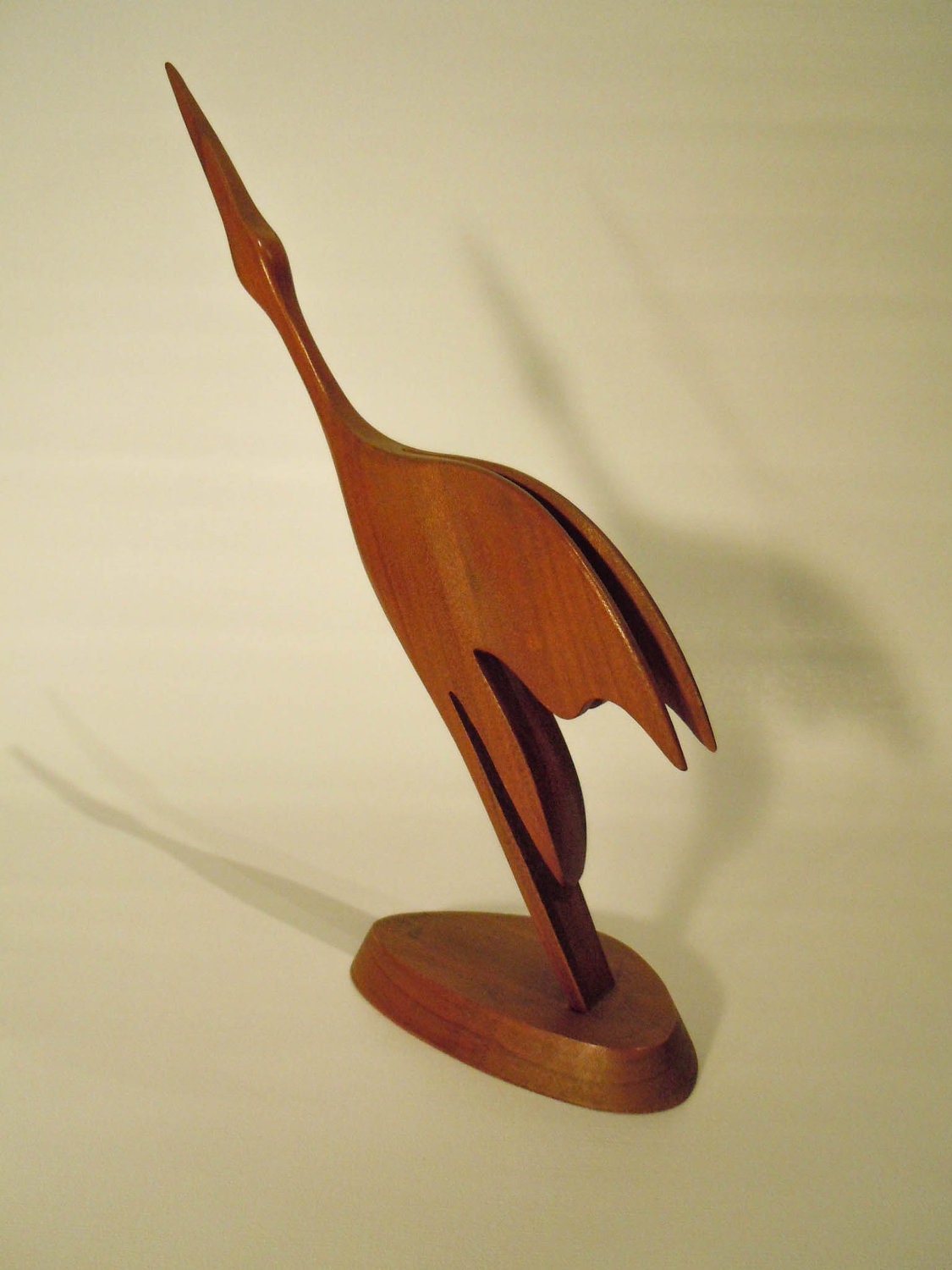 Wonderful mid century modern teak bird figurine