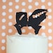 Frankenstein Silhouette Wedding Cake Topper for Halloween or Movie Buffs