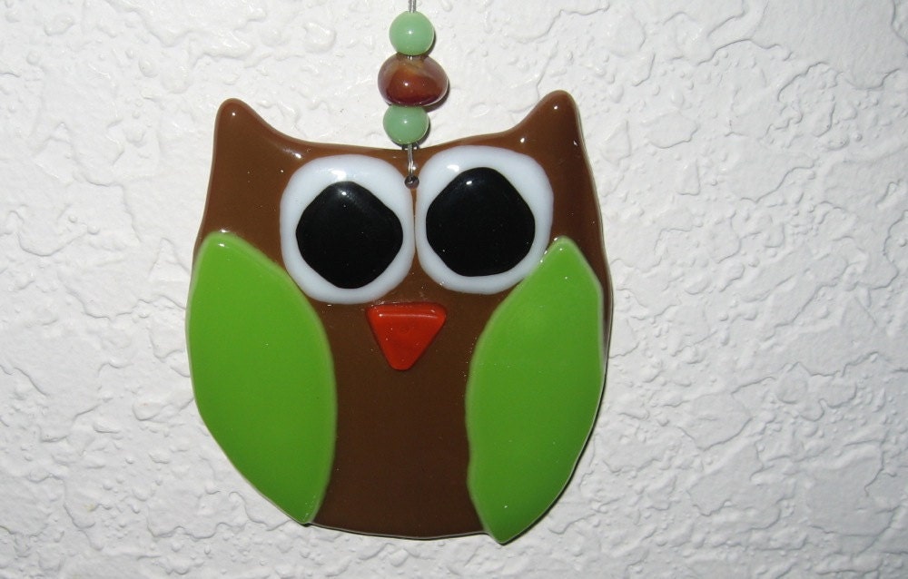 Owl Glass Ornament