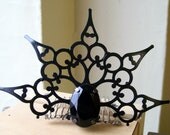 Wicked Wedding Gothic Tiara Black Tribal Fusion Gothic Exotic Steampunk
