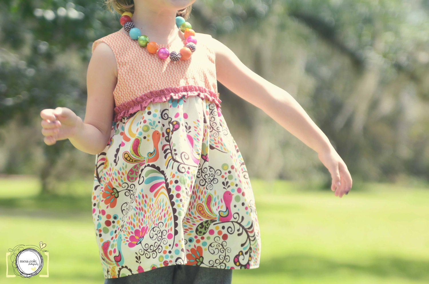 Peacock Parade Top - Honey Pie Collection