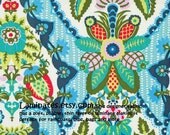 Harriets Cameo LAMINATED fabric yardage by Amy Butler (aka oil cloth, slicker, coated) BPA free WIDE