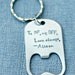 Custom Keychain Bottle Opener Hand Stamped Keychain Personalized Key Chain Groomsman Gifts