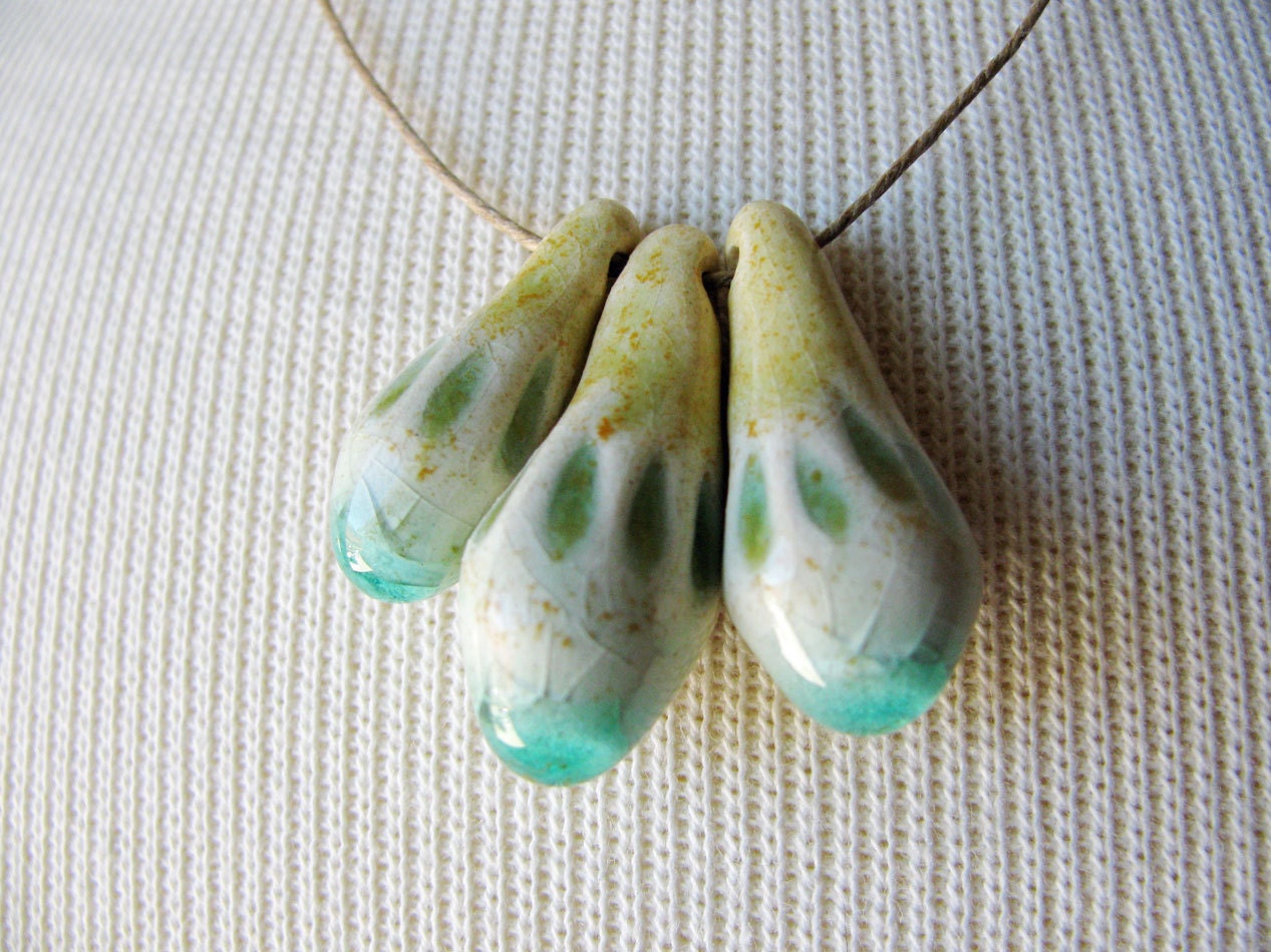 Sea Droplet Beads Set of 3