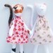 Custom order for Deana-Two cats -plush toy- cute kitten doll in pink dress- stuffed animal toy,softie cat handmade animal