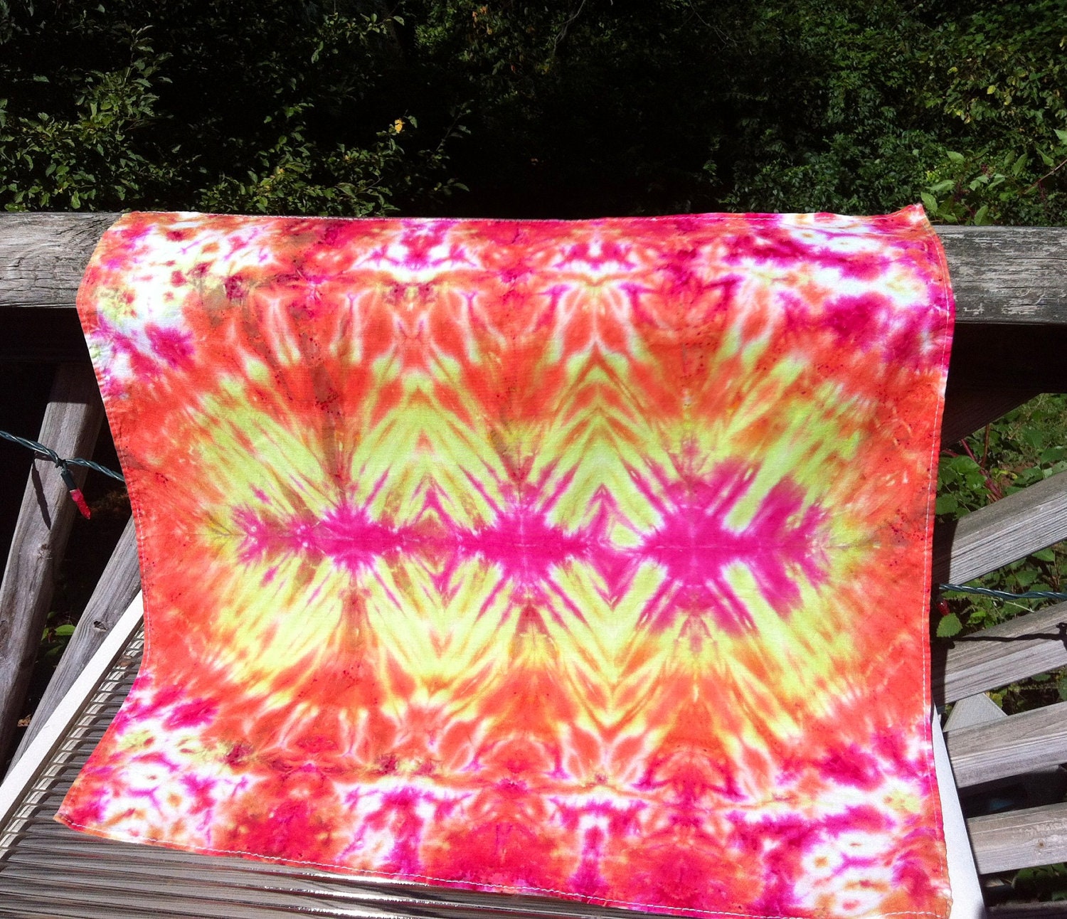 Tie Dye Bandana, Wall Hanging, Tie Dye Wall Hanging