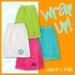 Preppy Personalized Adult Towel Wrap