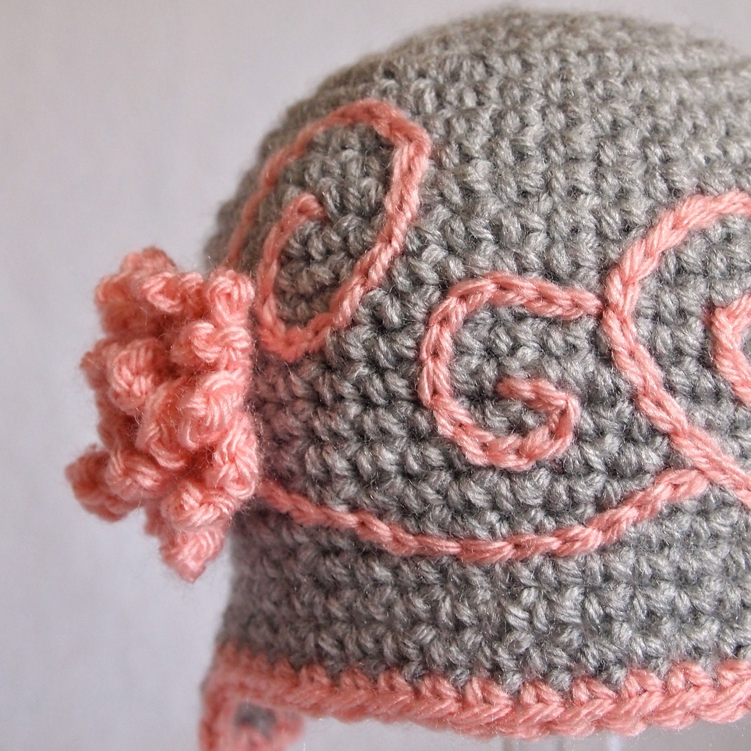 Crochet Baby Hat, Baby Girl Crochet Hat, Newborn Girl, Newborn Photo Prop, Baby Cloche Hat