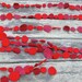 garland red wool eco-friendly party decor waldorf decoration