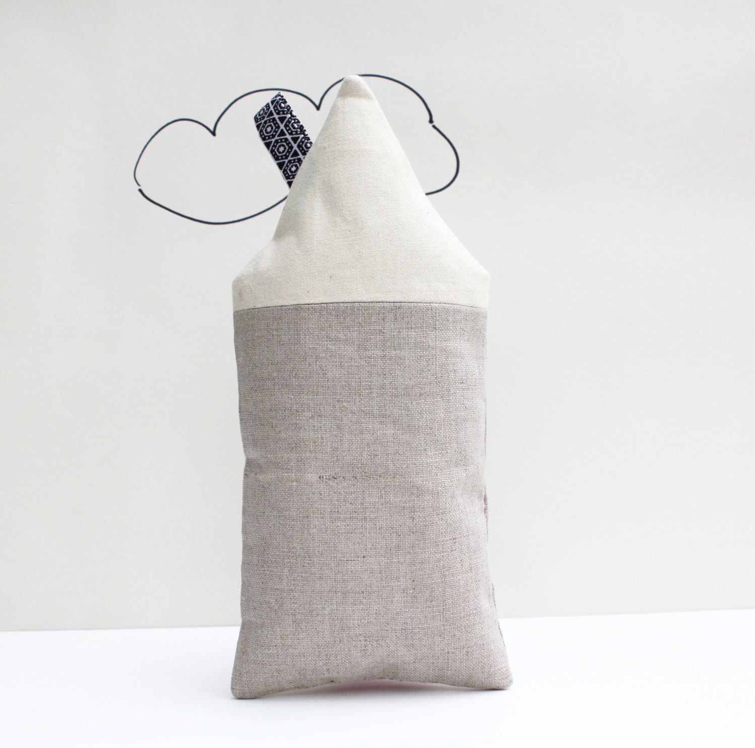 House Pillow, Tooth Fairy Cottage, Neutral, Boys, Girls, Children, Toy, Stuffed Toy, Keepsake