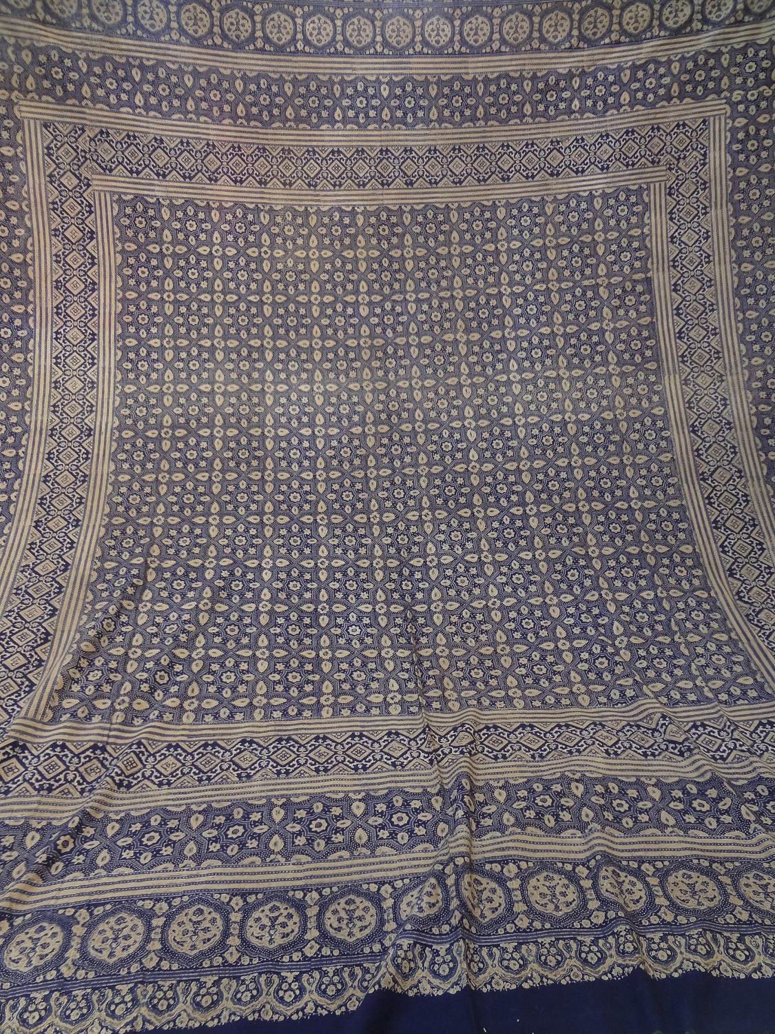 hand block printed vegetable dye colors bed sheet/sofa cover/table cover