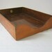 Vintage Wood Desk Tray Globe Wernicke MAD MEN Office Style In / Out Box