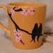 Love Birds painted cup