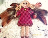 Autumn Acorn Fairy / on sale was 12