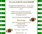 PRINTABLE Invitations - Fantasy Football Party Collection - BellaGrey Designs As seen on Living Locurto Il_170x135